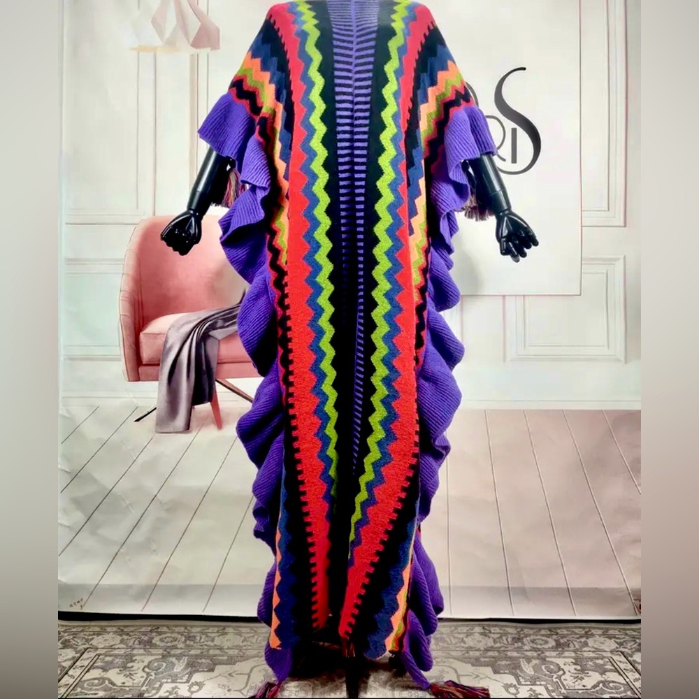 Multi Color Sweater Dress